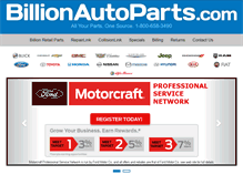 Tablet Screenshot of billionautoparts.com